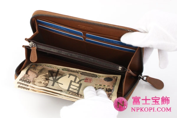 ボッテガヴェネタ カーフレザー 長財布 シェーンブラウン 114076V46512802 【2011年秋冬新作】